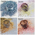 Color Shifting Glitter Cambiar color desde diferentes ángulos Camaleón Brillo para Navidad Toya de arte de uñas cosméticas Artesanías de estudiantes